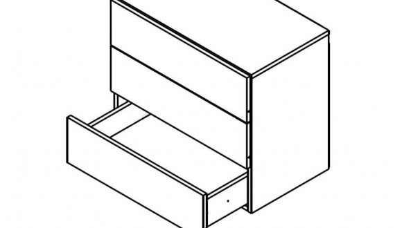Тумба навісна KOM3S Верто Дуб сонома / Кашемір 0