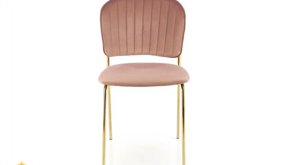 Стул K-499 розовый/золотой 0