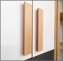 Шафа кутова Сокме Айго 2 дверна бук пісочний 82 см 2