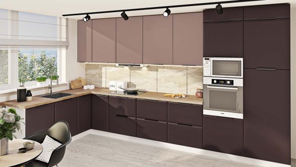 Модульна кухня Хай-тек матова галактика 21