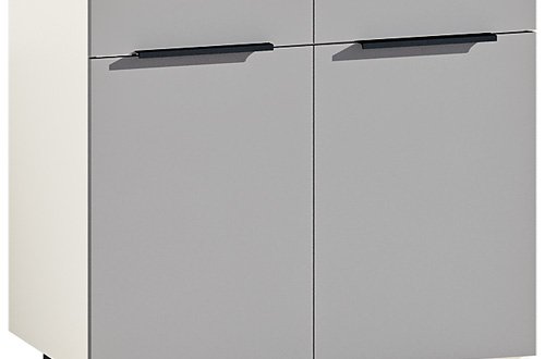 Тумба нижняя Н80.82.2Я2Д Лофт глянец