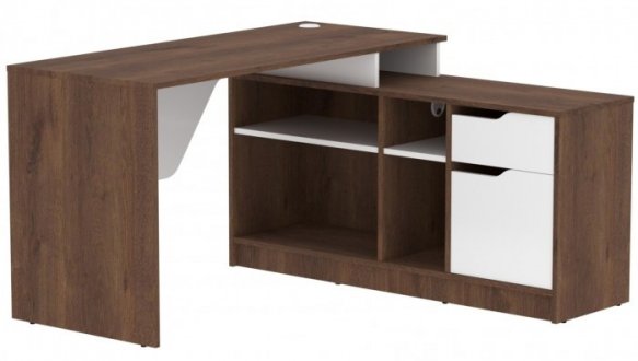 Комп'ютерний стіл Nord Інтарсіо Правий/Лівий Бронзовий 133 см 5