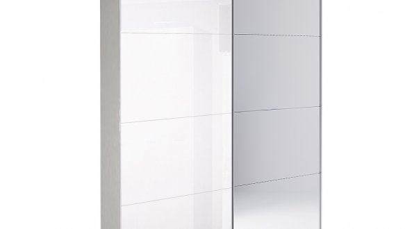 Шафа-купе із дзеркалом Міромарк Імперія 2 дверна білий 150 см