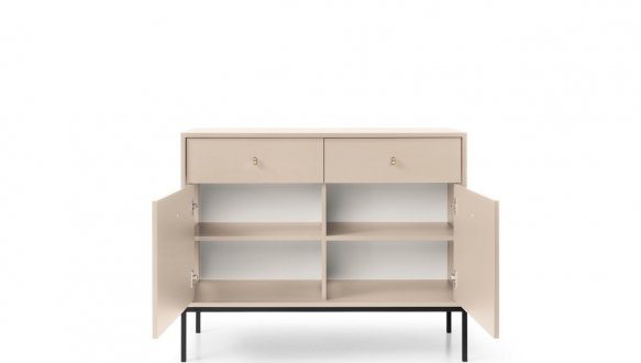 Комод Моно / Mono MKSZ104 Бежевый/черные ножки 4