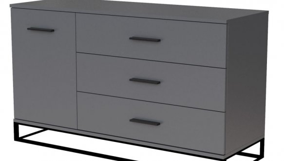 Комод на 3 ящика и одну дверь 1200 Art in Head Ascet / Аскет 4