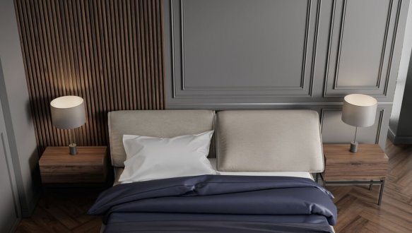 Кровать мягкая двуспальная Woodsoft Savona / Савона с подъемным механизмом и нишей для белья 2