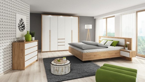 Шкаф 5D3S/230 Perfect Home Xelo 5 дверный белый 225 см 3