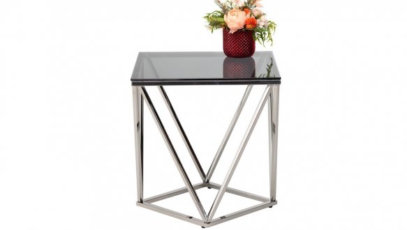 Стол кофейный CP-2 тонированный + серебро 4