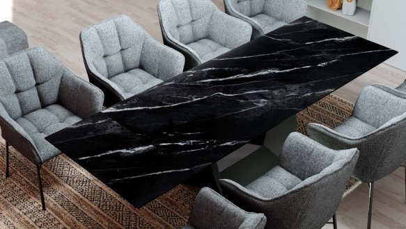 Стол Edmund (160-240 см) Marquina Black Matt 2