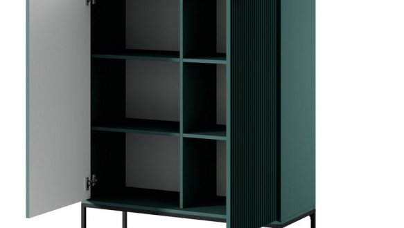 Комод Нова / Nova K104 високий Лабрадор/Чорні ніжки 2