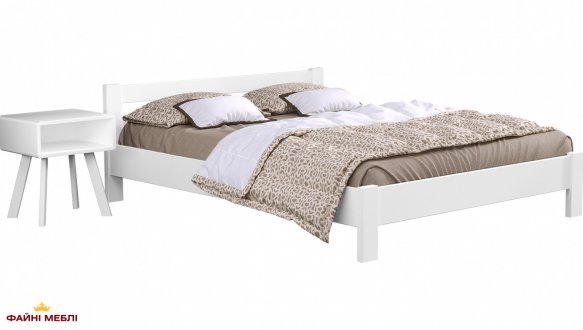 Ліжко дерев'яне Естелла Рената / Серія Тесса Щит / Масив Бук 3