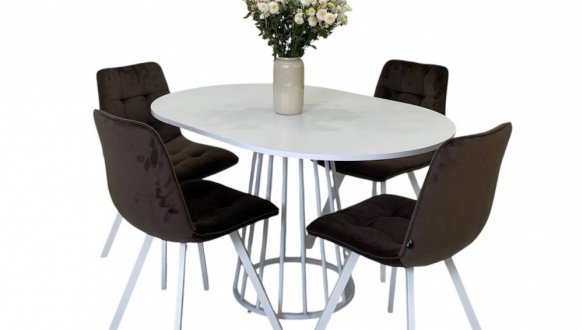 Стіл круглий розкладний MebliRoMax Elegant slide / Елегант Слайд D800 0