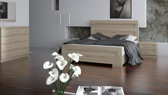 Кровать Кармен с газлифтом и металическим каркасом