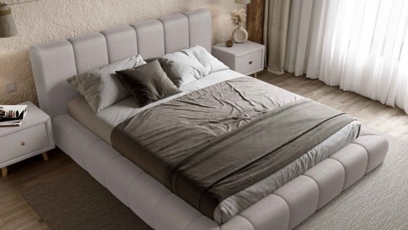 Ліжко м'яке двоспальне Віоріна Деко Подіум 21