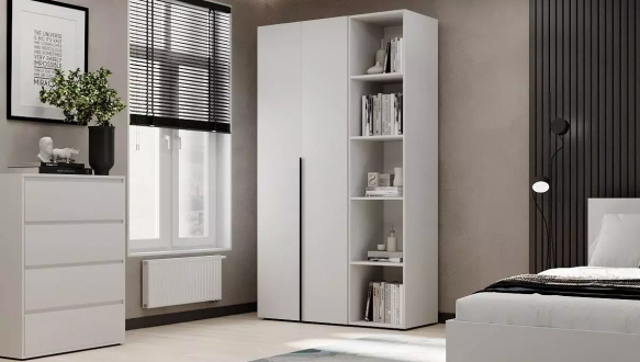 Шкаф распашной комбинированный двухдверный Art In Head №11 Light, ширина 120 см