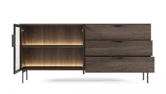 Комод Луми / Lumi 2D3S/181 с подсветкой дуб дунин 0