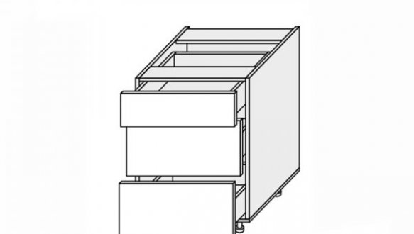 Секция нижняя 60Н3ШХ/820 Pro Hettich Миллениум