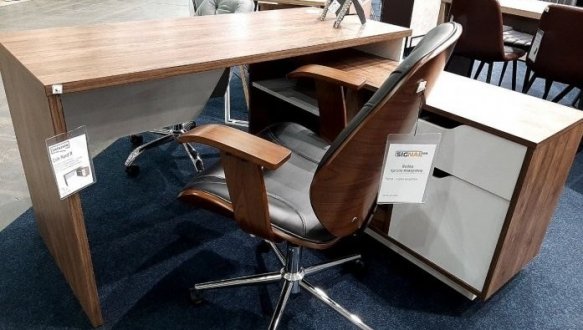 Комп'ютерний стіл Nord Інтарсіо Правий/Лівий Бронзовий 133 см 13