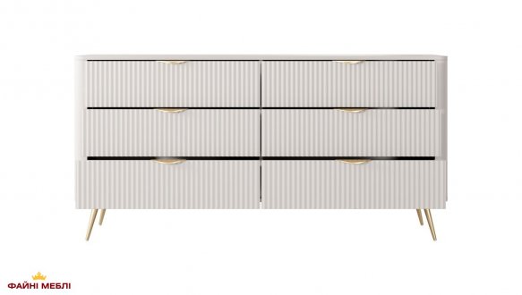 Комод 6S/163 Беж/Золоті ніжки Lante 2