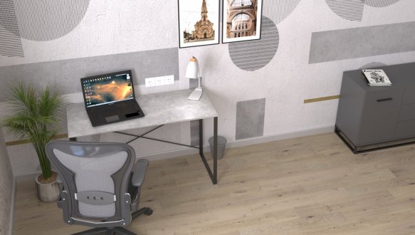 Стол письменный Art in Head Line Ascet / Аскет Ателье светлый