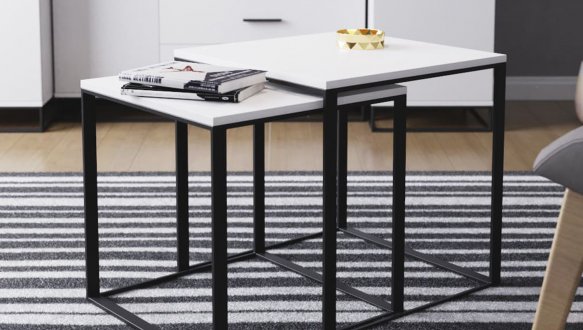 Журнальний стіл лофт (набір 2 в 1) Art in Head Ascet / Аскет