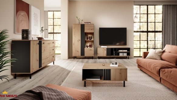 Витрина низкая 2D1W/90 Madis 0