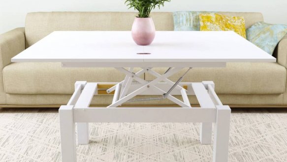 Стол-трансформер B-Fly Дуб Белый бриллиант