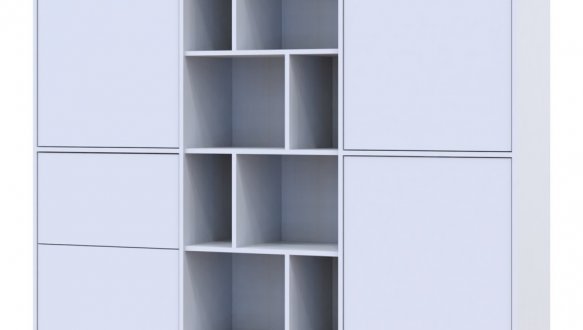 Шкаф Дорос Морган 3 дверный с 3-мя ящиками белый 180 см 3