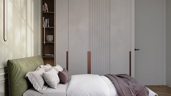 Кровать двуспальная мягкая Woodsoft Kemi / Кеми 3