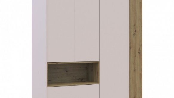 Шкаф для одежды с нишей и пеналом Дорос Дейл кашемир 3 дверный 178 см 2