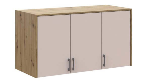 Антресоль висока Дорос Ронді кашемір 3-дверна 121 см