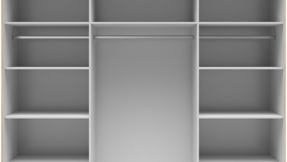 Шафа-купе із дзеркалами SZF/220/2M Tetrix 3