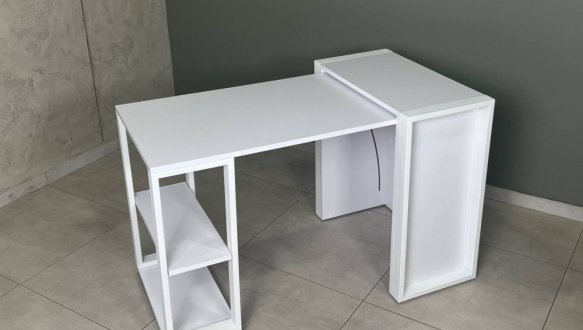 Стіл трансформер LOFT Дуб Сонома / Чорний мат MebliRoMax 11