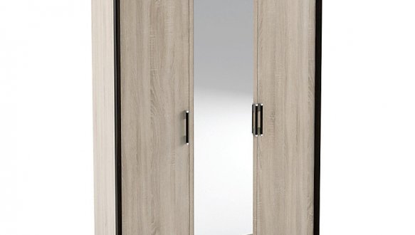 Шафа 3Д Сокме Скарлет 3 дверна дуб сонома 136 см