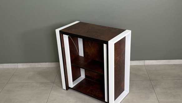 Стіл трансформер LOFT Дуб Сонома / Чорний мат MebliRoMax 12