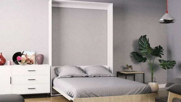 Кровать двуспальная шкаф трансформер Art in Head Mitra / Митра 140 см 12