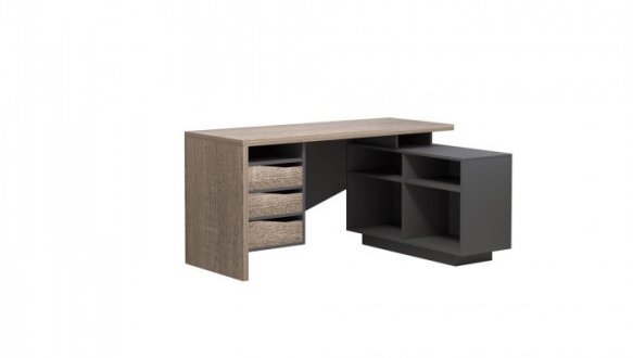 Комп'ютерний стіл Connect 3 Інтарсіо Правий/Лівий Дуб Сонома Трюфель/Антрацит 159 см 10