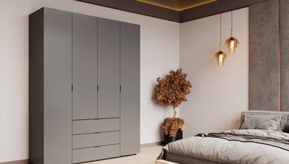 Шафа 4Д Гелар Дорос 4 дверна білий 155 см 24