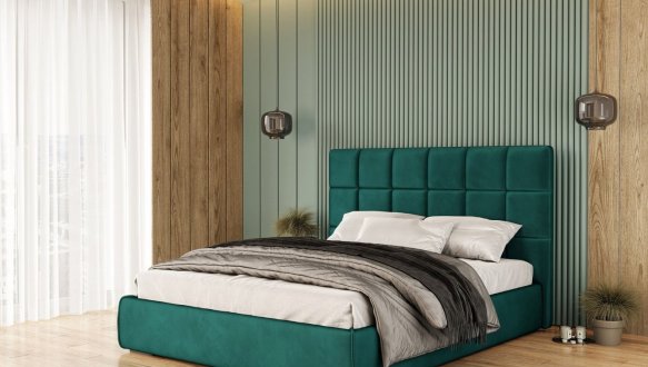 Кровать мягкая двуспальная Лев Сантьяго 1