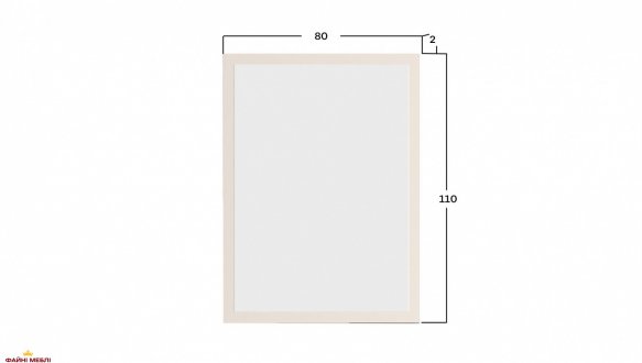 Зеркало LUS80/110 Монако Кашемир / Элегантный серый софттач 0
