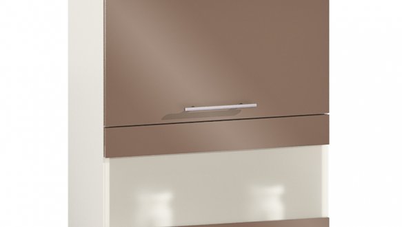 Шкаф верхний В60.72.1Д1СК. Бар/В60.92.1Д1СК. Бар Крашеный высокий глянец с печатью