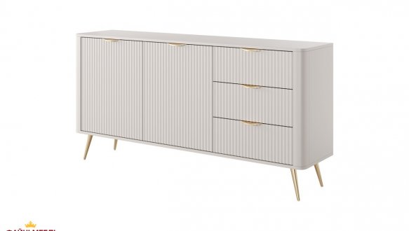 Комод 2D3S/163 Беж/Золоті ніжки Lante 3