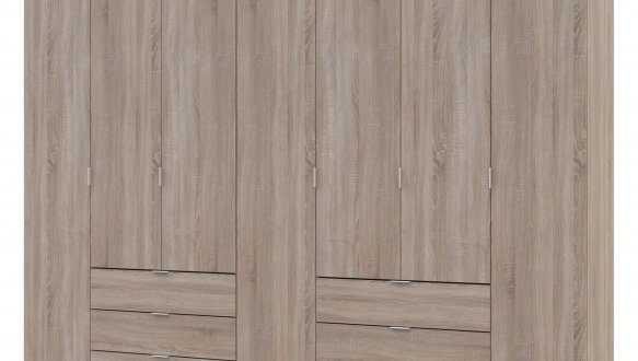 Шкаф Дорос Гелар дуб сонома 7 дверной 271,2 см