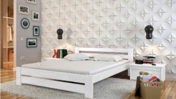 Ліжко дерев'яне ArborDrev Симфонія Сосна / Бук Білий