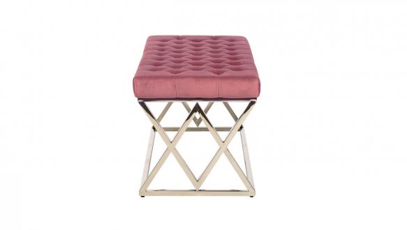 Банкетка BN-2 роза антик + серебро 2