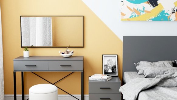 Тумба прикроватная с двумя ящиками Art in Head Ascet / Аскет 10