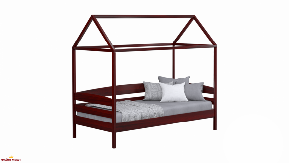 Кровать домик детская Массив бука Эстелла Амми Плюс 2