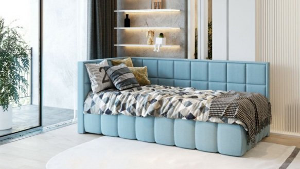 Кровать мягкая Городок Дейзи с подьемным механизмом