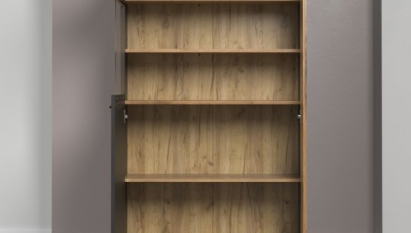 Витрина низкая 1D1W графит ESTEBAN 4