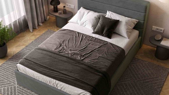 Ліжко м'яке Віоріна деко Street / Стріт без підйомного механізму 7